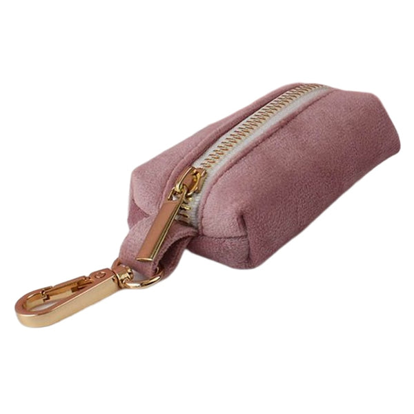 CUSTOMIZABLE - DOG HARNESS SET IN ANTIQUE PINK VELVET