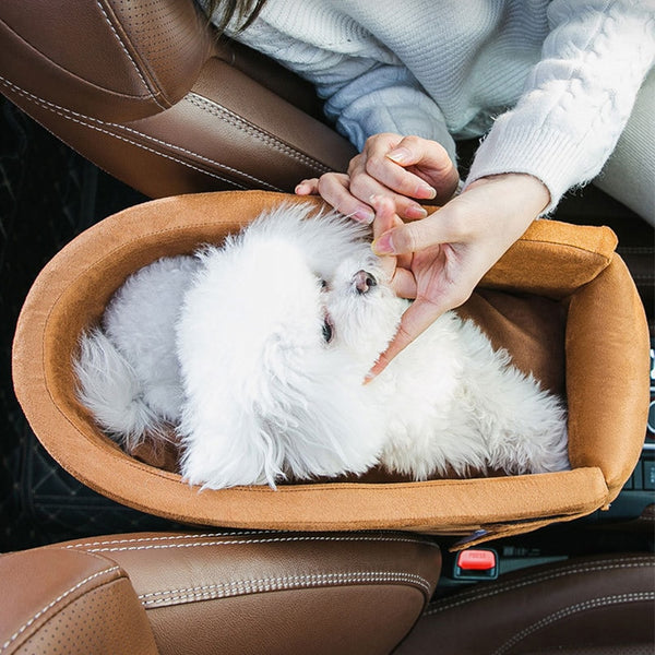 CUCCIA PER CANI PORTATILE PER AUTO CON BRETELLE REMOVIBILI