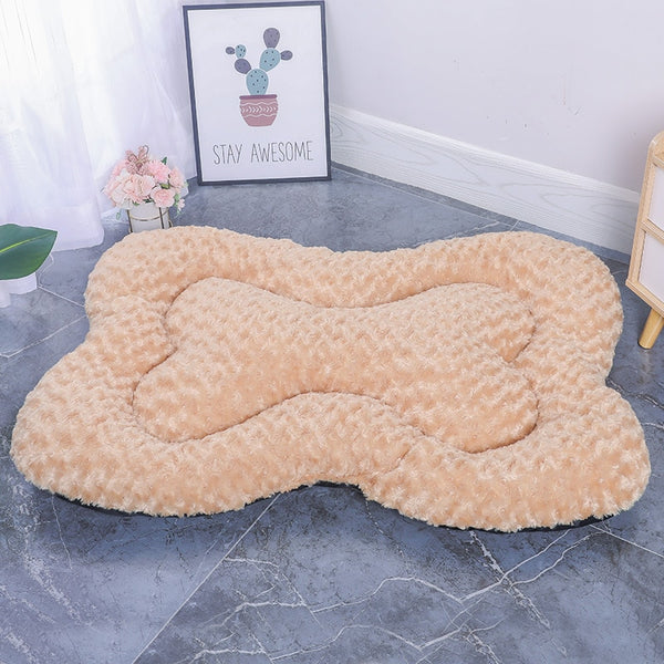 CUCCIA PER CANI PELOSA A FORMA DI OSSO