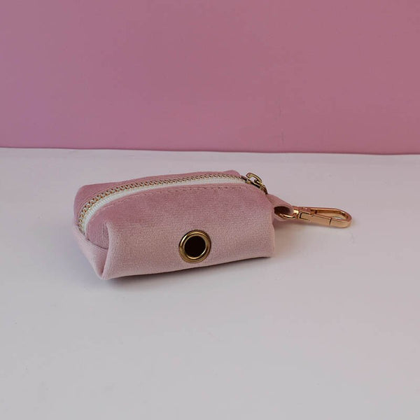 PERSONALIZZABILE - SET COLLARE PER CANI IN VELLUTO ROSA DALIA
