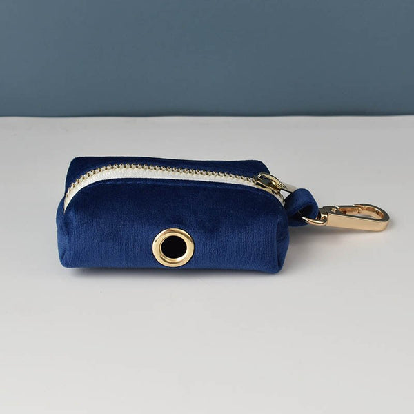 PERSONALIZZABILE - SET COLLARE PER CANI IN VELLUTO BLU