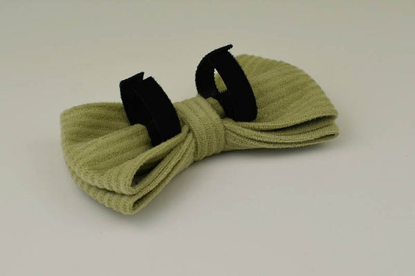 PERSONALIZZABILE - SET COLLARE PER CANI IN VELLUTO PISTACCHIO A COSTE