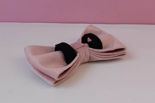 PERSONALIZZABILE - SET COLLARE PER CANI IN VELLUTO ROSA DALIA