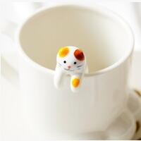 CUCCHIAINI IN CERAMICA GATTO
