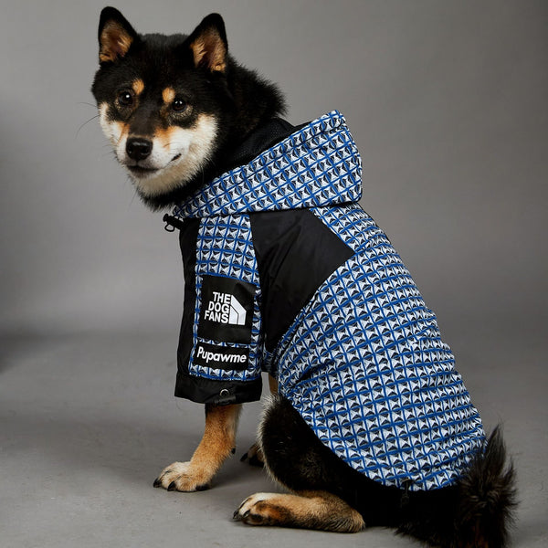 Impermeabile per cani anti pioggia con cappuccio pattern