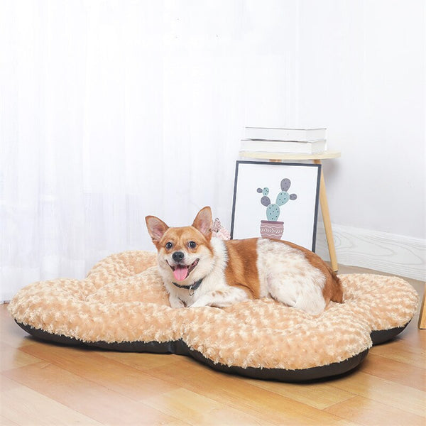 CUCCIA PER CANI PELOSA A FORMA DI OSSO