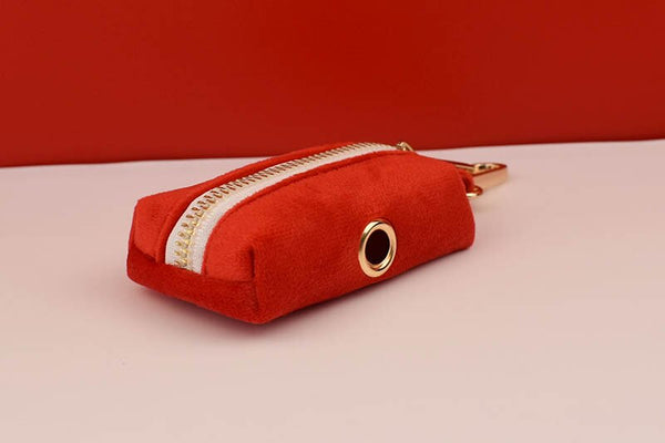 PERSONALIZZABILE - SET PETTORINA PER CANI IN VELLUTO ROSSO