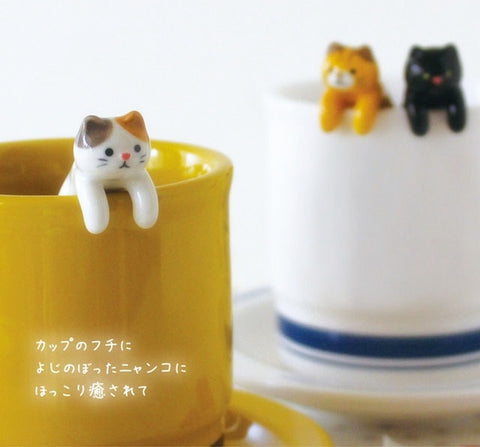 CUCCHIAINI IN CERAMICA GATTO
