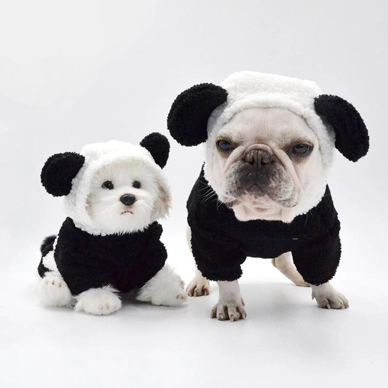 DRESS FOR HALLOWEEN PANDA DOGS
