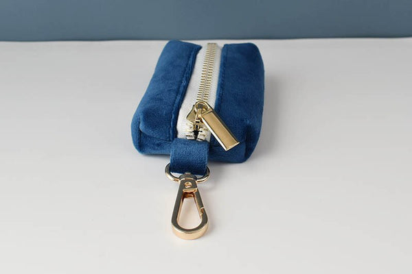 PERSONALIZZABILE - SET PETTORINA PER CANI IN VELLUTO BLU