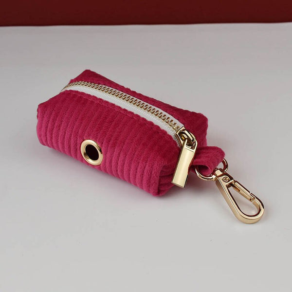 PERSONALIZZABILE - SET COLLARE PER CANI IN VELLUTO ROSA FRAGOLA A COSTE