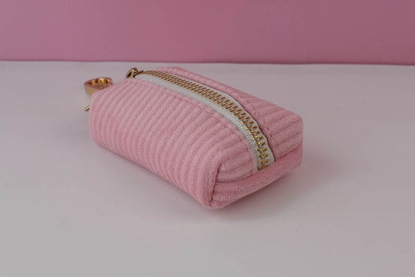 PERSONALIZZABILE - SET COLLARE PER CANI IN VELLUTO ROSA CONFETTO A COSTE