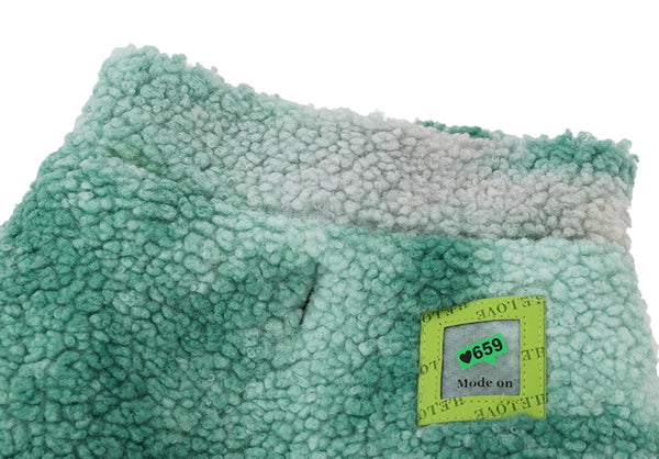 COLORFUL FLEECE FUR JACKET FOR LARGE DOGS