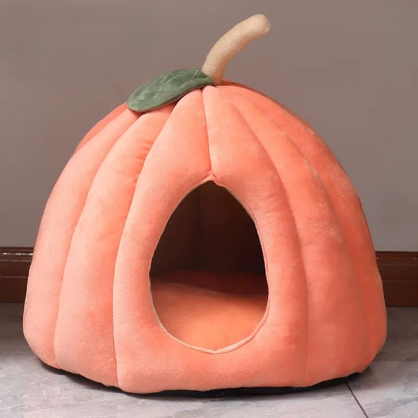 SOFT PUMPKIN DOG BED