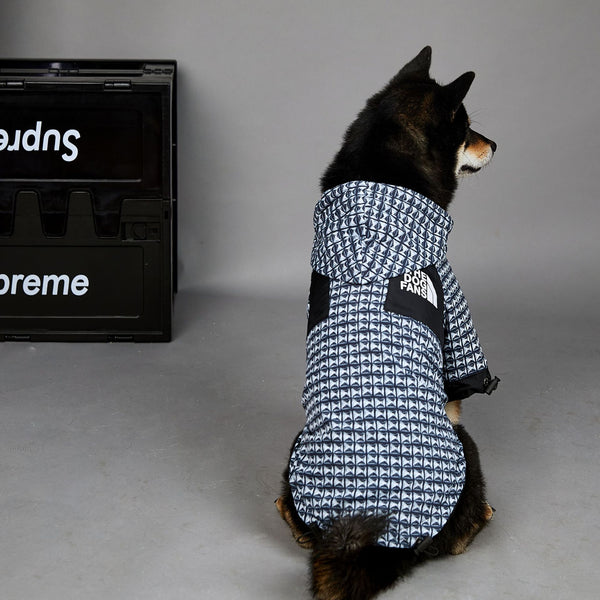 Impermeabile per cani anti pioggia con cappuccio pattern