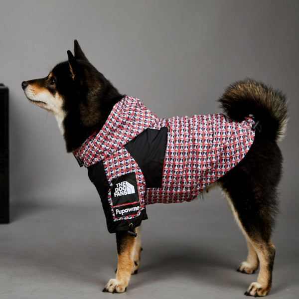 Impermeabile per cani anti pioggia con cappuccio pattern