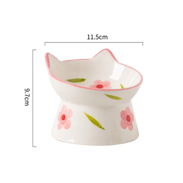 FANTASY CERAMIC RAISED DOG BOWL