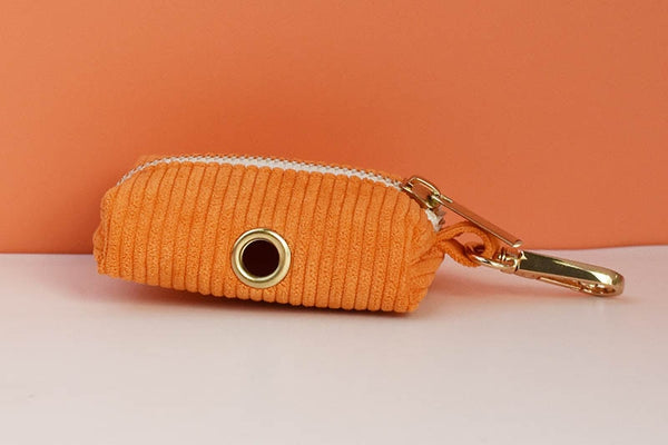 PERSONALIZZABILE - SET PETTORINA PER CANI IN VELLUTO ARANCIONE A COSTE