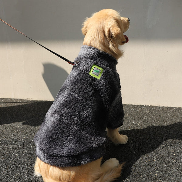 COLORFUL FLEECE FUR JACKET FOR LARGE DOGS