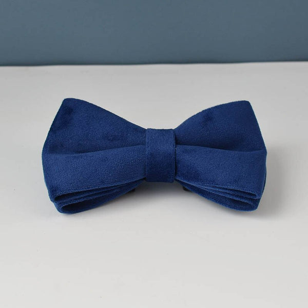 PERSONALIZZABILE - SET COLLARE PER CANI IN VELLUTO BLU