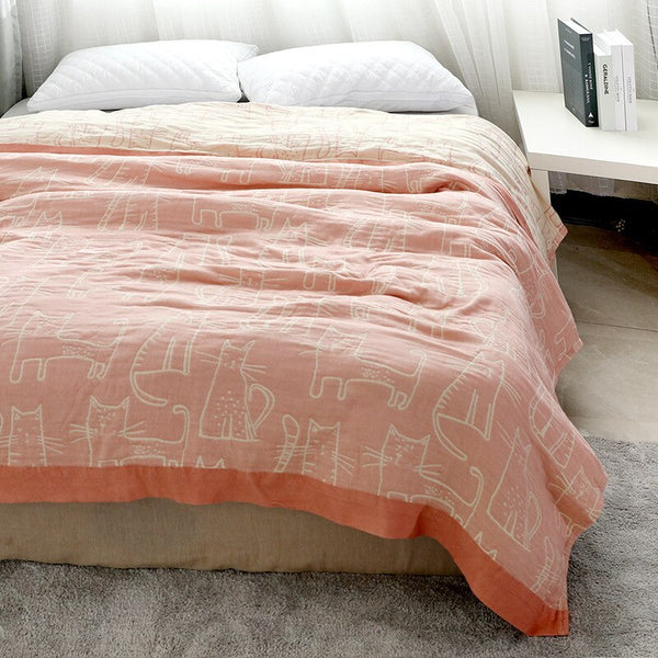 COPERTA JACQUARD DOUBLE FACE GATTI