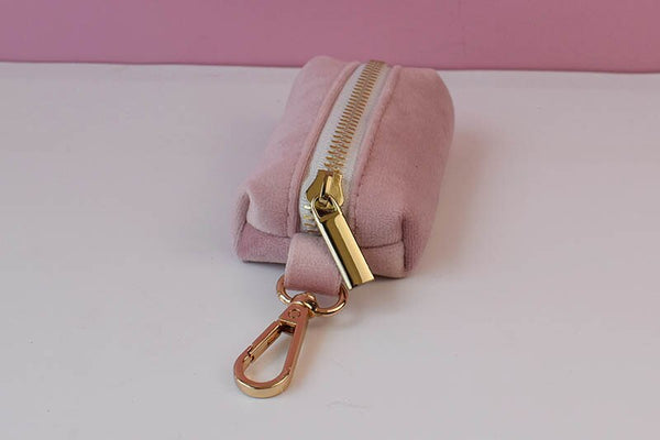 PERSONALIZZABILE - SET COLLARE PER CANI IN VELLUTO ROSA DALIA