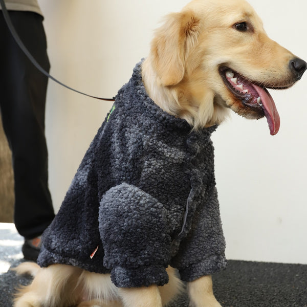 COLORFUL FLEECE FUR JACKET FOR LARGE DOGS