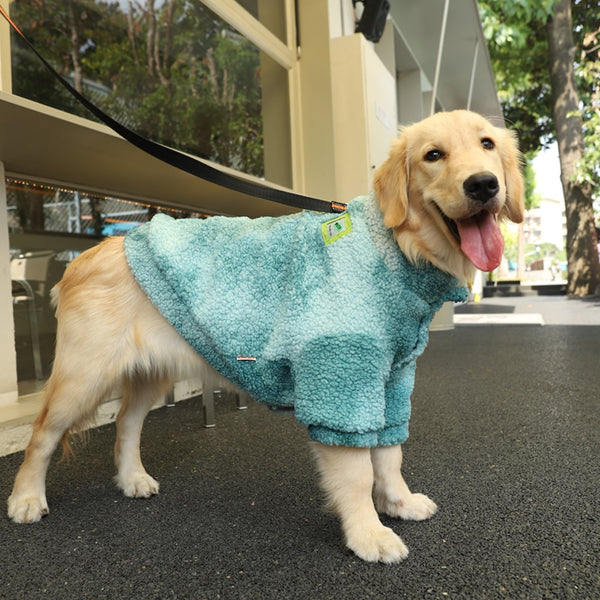 COLORFUL FLEECE FUR JACKET FOR LARGE DOGS