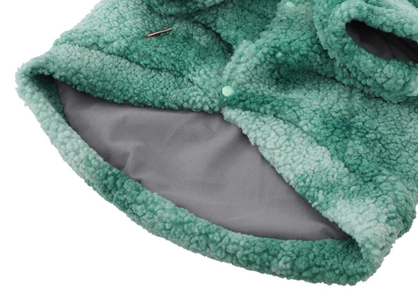 COLORFUL FLEECE FUR JACKET FOR LARGE DOGS
