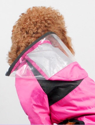 IMPERMEABILE PER CANI CON CAPPUCCIO Fluo