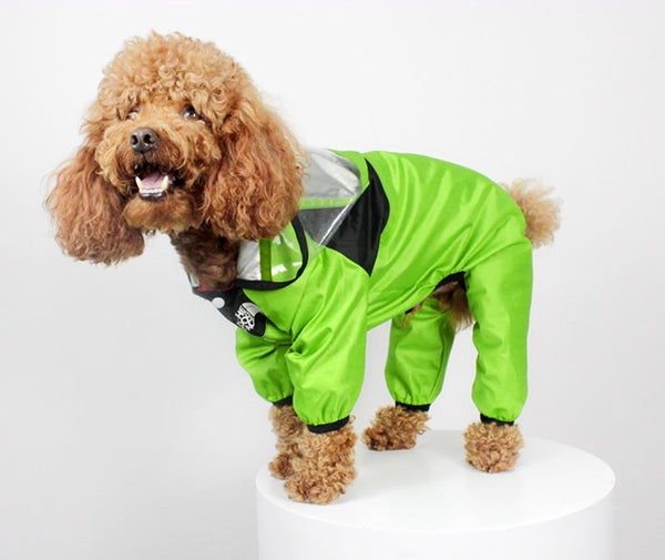 IMPERMEABILE PER CANI CON CAPPUCCIO Fluo