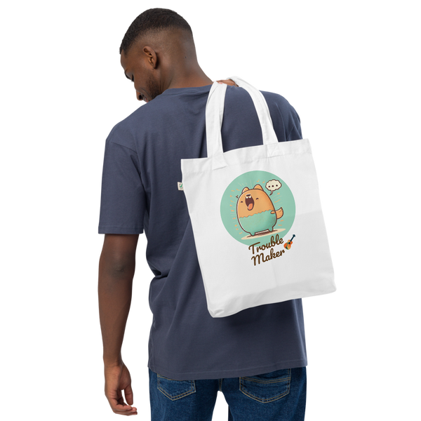 TROUBLE MAKER - Shopping bag in tessuto organico