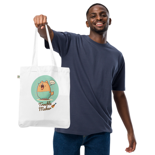 TROUBLE MAKER - Shopping bag in tessuto organico