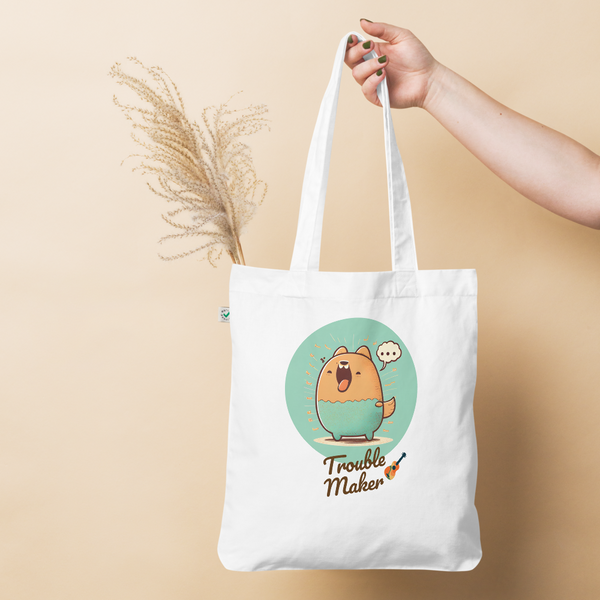 TROUBLE MAKER - Shopping bag in tessuto organico