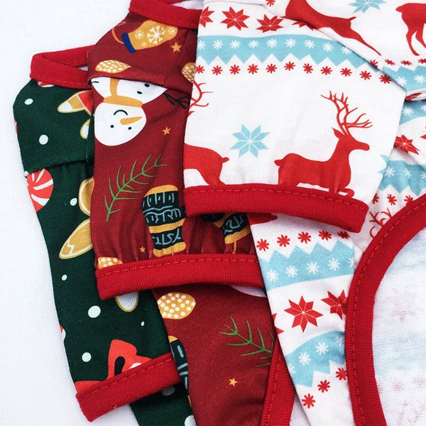CHRISTMAS PAJAMAS FOR DOGS WITH GINGERBREAD COOKIES
