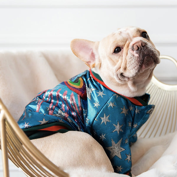 <transcy>DISCO SPACE JACKET WITH SEQUINS FOR DOGS</transcy>