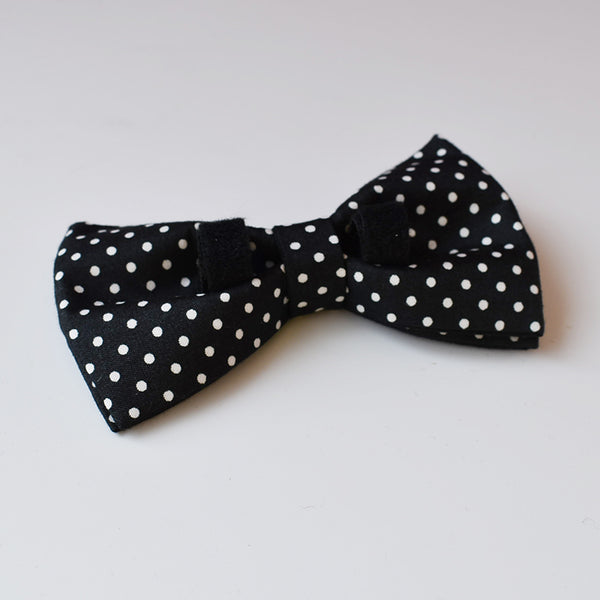 PERSONALIZZABILE - SET COLLARE PER CANI A POIS NERO