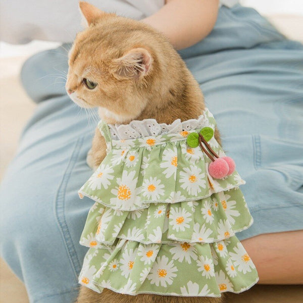 VESTITINO PER GATTI CON MARGHERITE