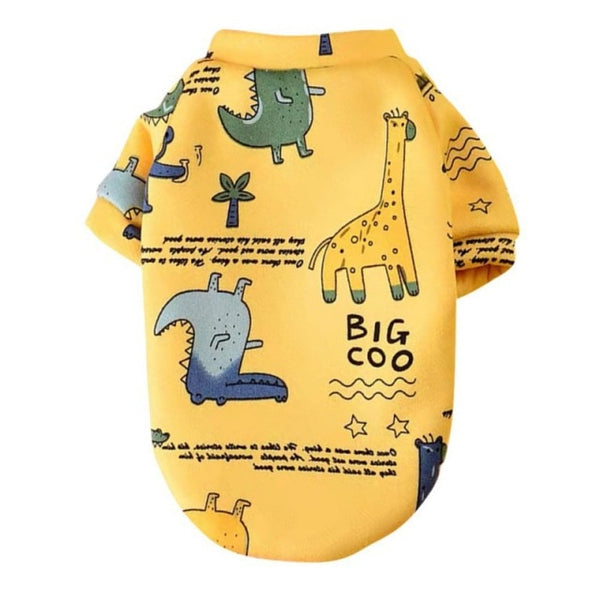 VESTITO PER CANI FELPATO ANIMAL SKETCH
