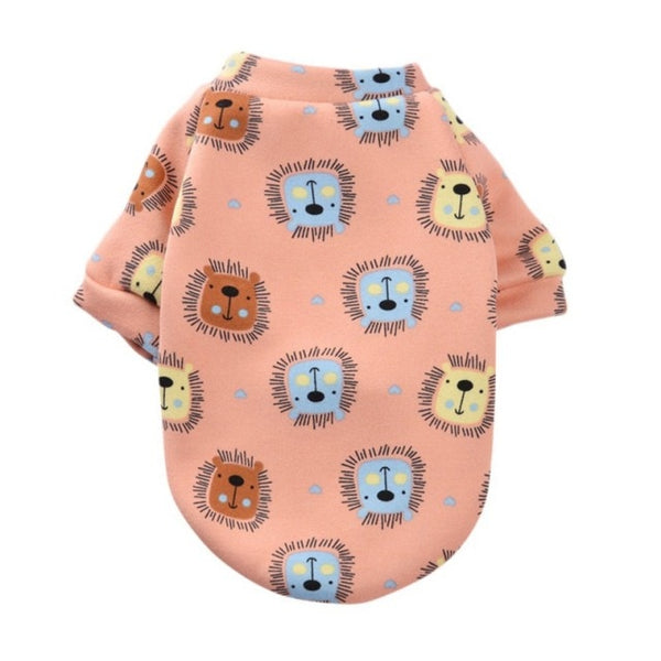 VESTITO PER CANI FELPATO ANIMAL SKETCH