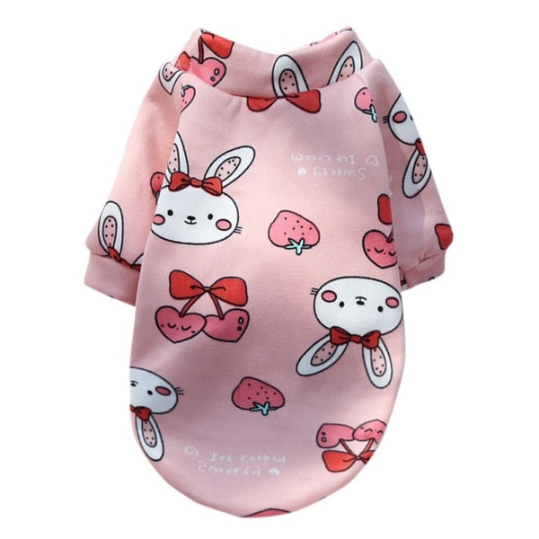VESTITO PER CANI FELPATO ANIMAL SKETCH