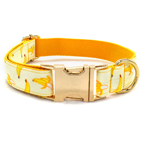 PERSONALIZZABILE - SET COLLARE PER CANI BANANE
