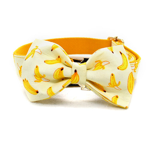 PERSONALIZZABILE - SET COLLARE PER CANI BANANE