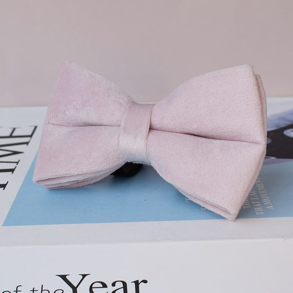 PERSONALIZZABILE - SET COLLARE PER CANI IN VELLUTO ROSA TENUE