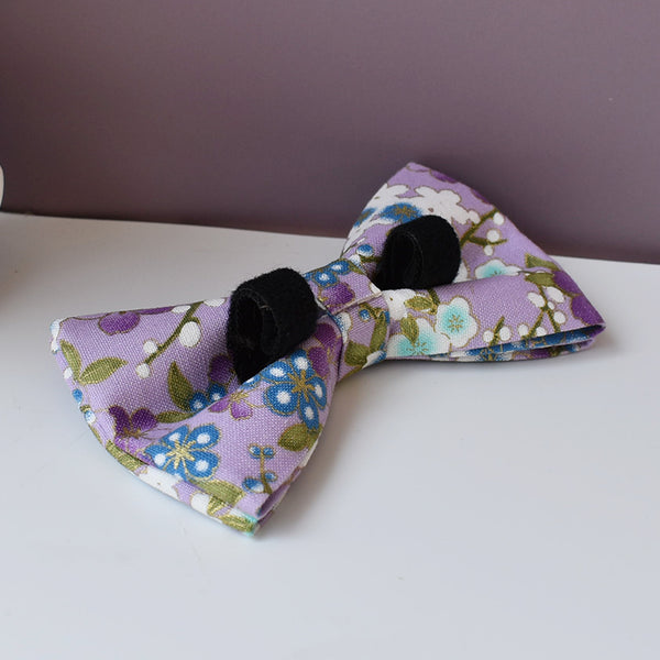 PERSONALIZZABILE - SET COLLARE PER CANI FIORI VIOLA